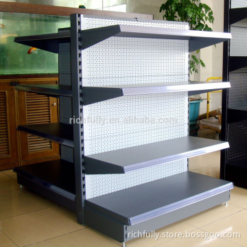Hole panel supermarket shelves